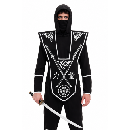 Disfraz Ninja Guerrero De Las Sombras Talla M De Partilandia