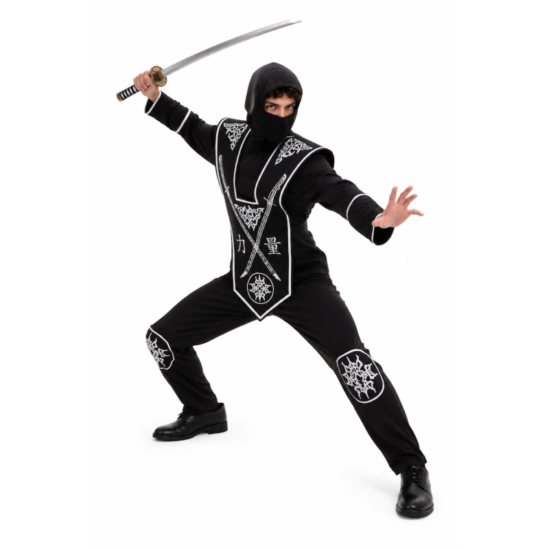 Disfraz Ninja Guerrero De Las Sombras Talla S