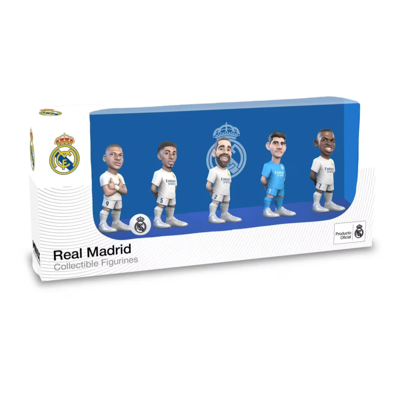 Blíster 5 Figuras Mini Real Madrid 7 Cm