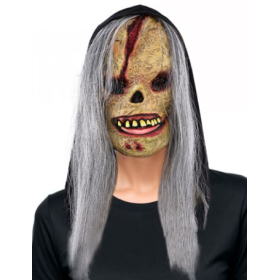 Máscara de Látex de la Muerte con Pelo