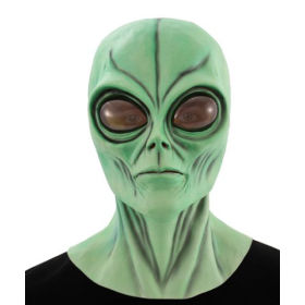 Máscara de Látex Alienígena Verde