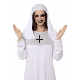 Disfraz Monja Blanca Talla XL De Partilandia