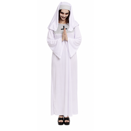 Disfraz Monja Blanca Talla XL
