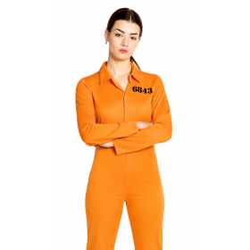 Disfraz Presidiaria Mono Naranja Talla XL De Partilandia