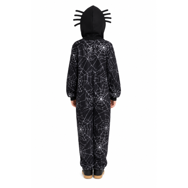 Disfraz De Araña Con Telarañas Talla 7-9 Años