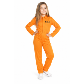Disfraz Presidiaria Mono Naranja Talla 7-9 Años De Partilandia 2