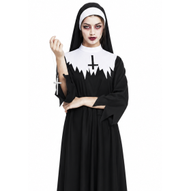 Disfraz Monja Del Convento Zombie Talla M De Partilandia