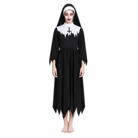 Disfraz Monja Del Convento Zombie Talla M