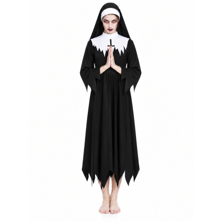 Disfraz Monja Del Convento Zombie Talla M