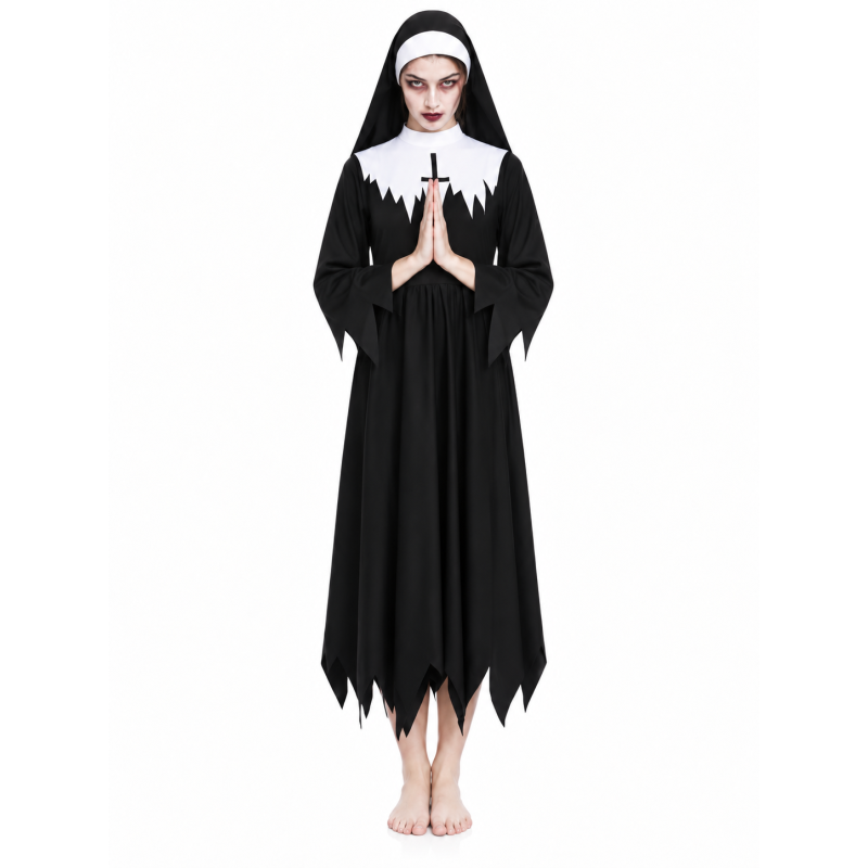 Disfraz Monja Del Convento Zombie Talla XL
