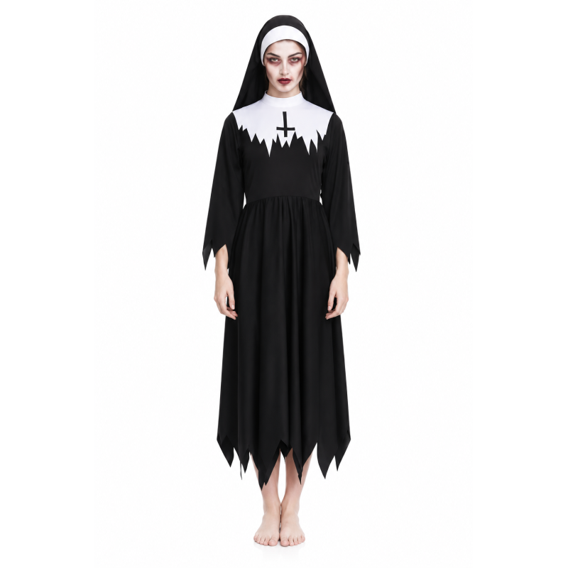 Disfraz Monja Del Convento Zombie Talla XL