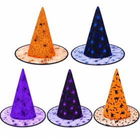 Sombrero de Bruja de Tul 36 cm Surtido