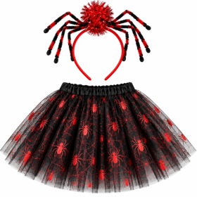 Set Falda Araña y Diadema 2 Piezas