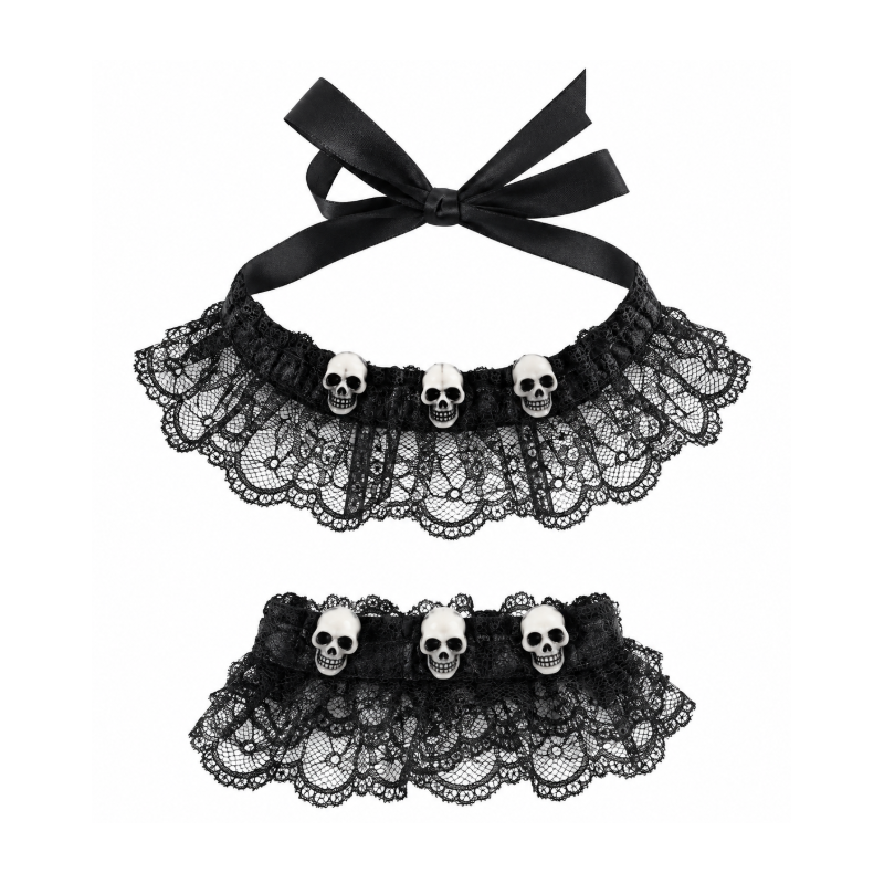 Set Choker y Brazalete Catrina 2 Piezas