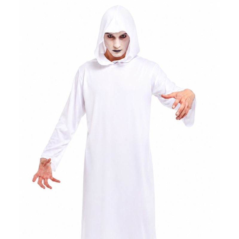 Túnica Blanca Con Capucha Talla XL De Partilandia