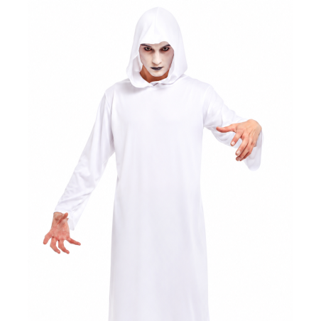 Túnica Blanca Con Capucha Talla XL De Partilandia