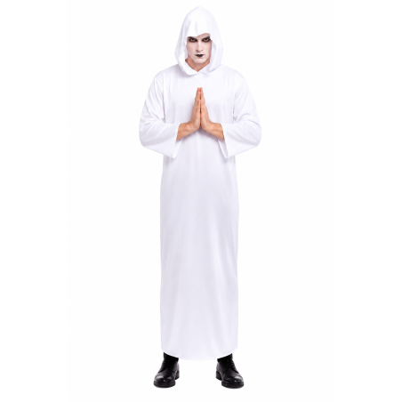 Túnica Blanca Con Capucha Talla XL