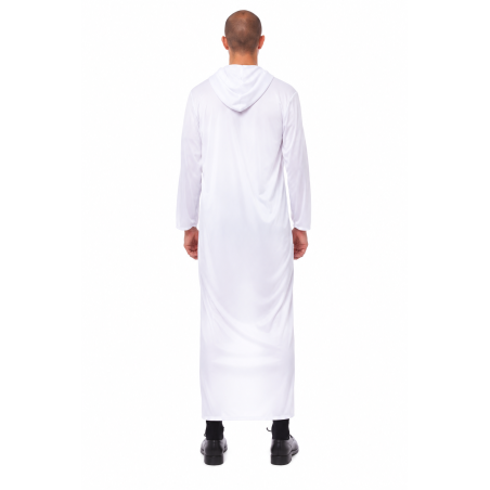 Túnica Blanca Con Capucha Talla XL