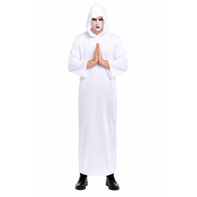 Túnica Blanca Con Capucha Talla M De Partilandia 2