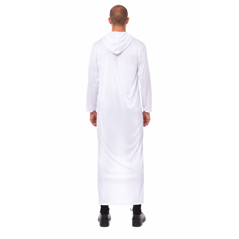 Túnica Blanca Con Capucha Talla M