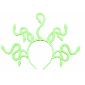 Diadema Medusa Luminiscente con Serpientes