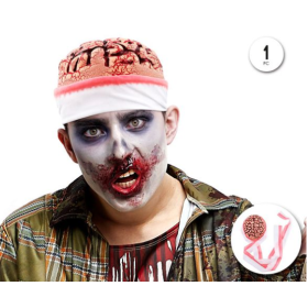 Gorro Cerebro Zombie Ensangrentado