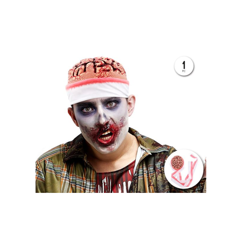 Gorro Cerebro Zombie Ensangrentado