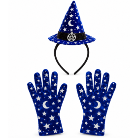 Set Bruja Luna con Diadema y Guantes 3 Piezas