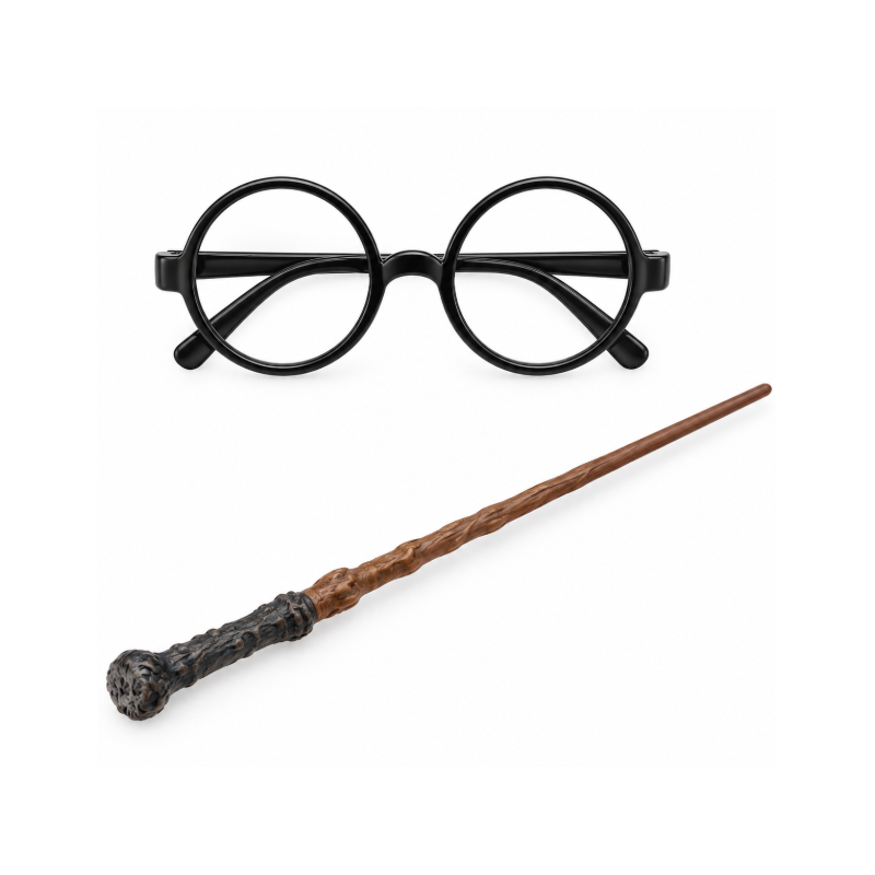 Set Gafas con Varita de Mago 2 Piezas