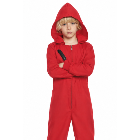 Mono Atracador Rojo Talla 5-6 Años