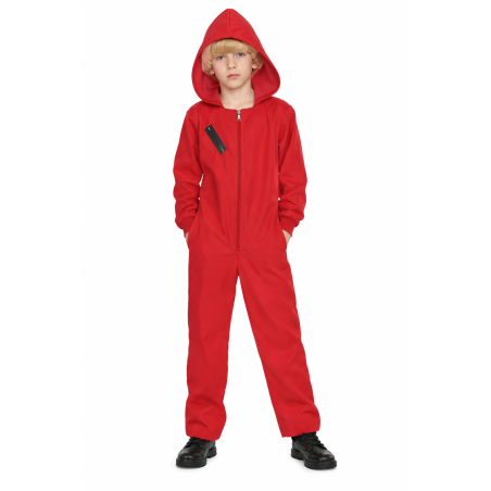 Mono Atracador Rojo Talla 7-9 Años