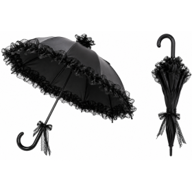 Sombrilla Gótica Negra 56 cm