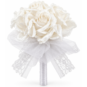 Ramo de Rosas Blancas Gótico 20 cm