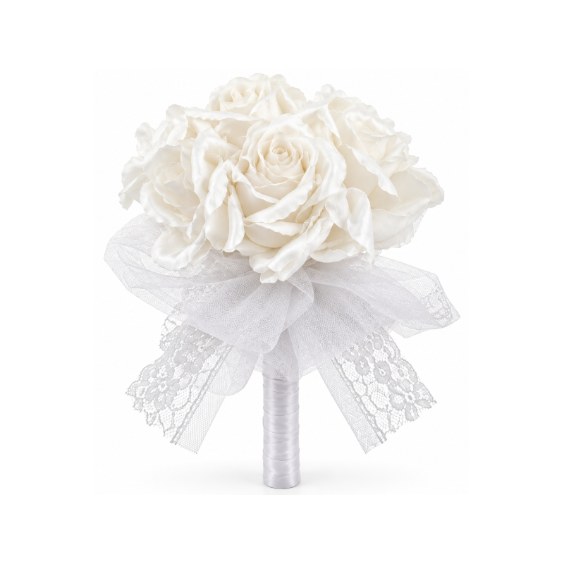 Ramo de Rosas Blancas Gótico 20 cm