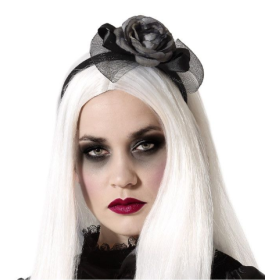 Diadema Flor Negra