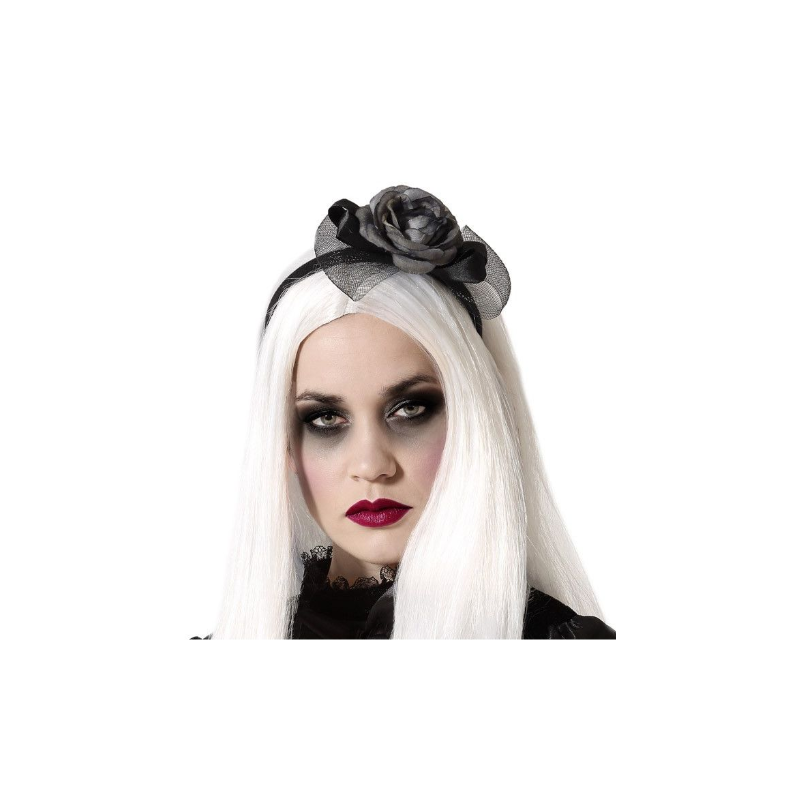 Diadema Flor Negra