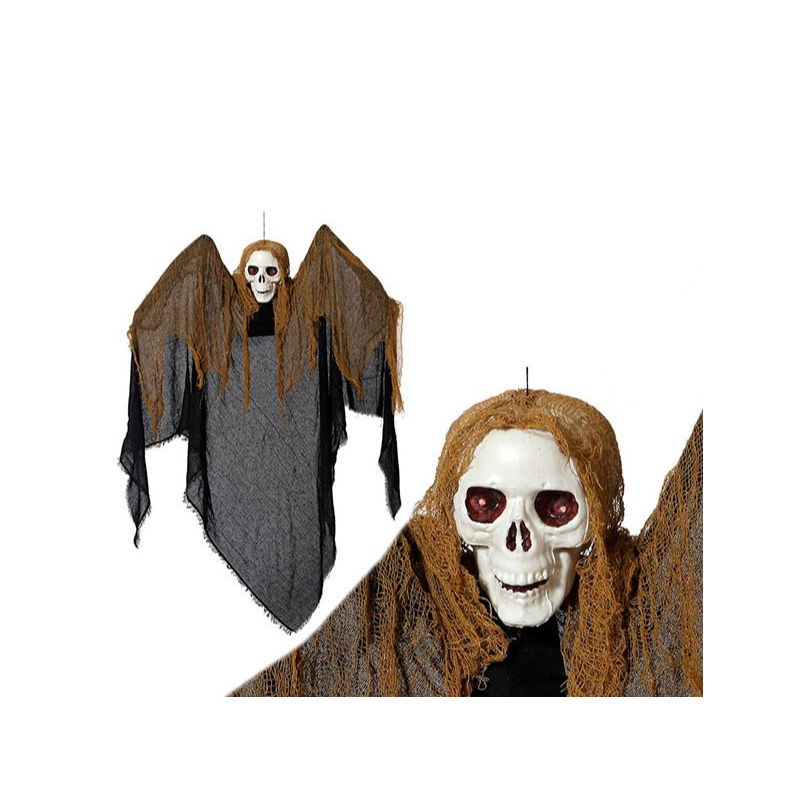 Calavera Colgante Luz Y Sonido 130 cm
