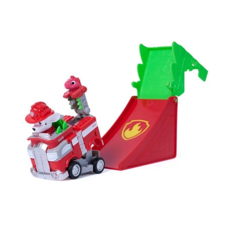 Patrulla Canina Dino Movie Vehículo Jump Shift con Rampa