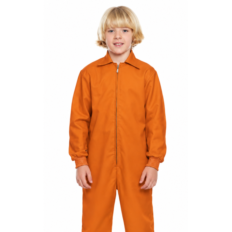 Mono Presidiario Naranja Talla 10-12 Años De Partilandia