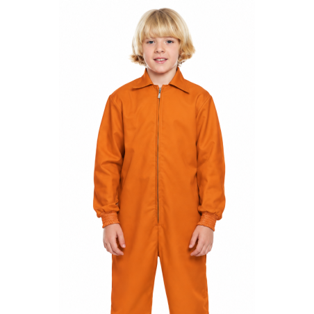 Mono Presidiario Naranja Talla 10-12 Años De Partilandia