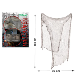 Cortina Halloween Gris 183x76 cm