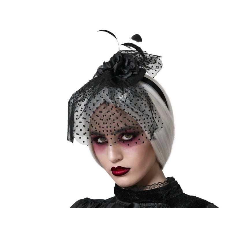 Diadema Viuda Negra Halloween