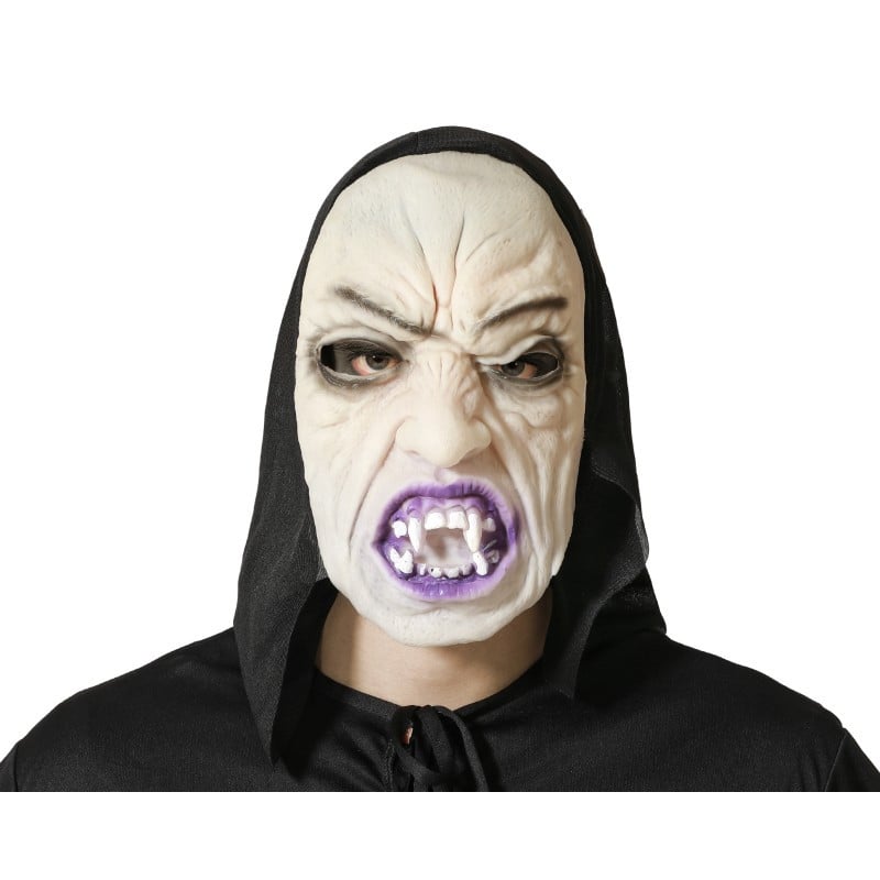 Máscara Vampiro Con Capucha Látex