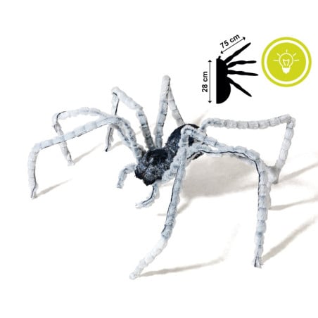 Araña Gigante Con Luz 75 cm
