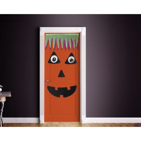 Set Decorativo de Puerta Calabaza Halloween