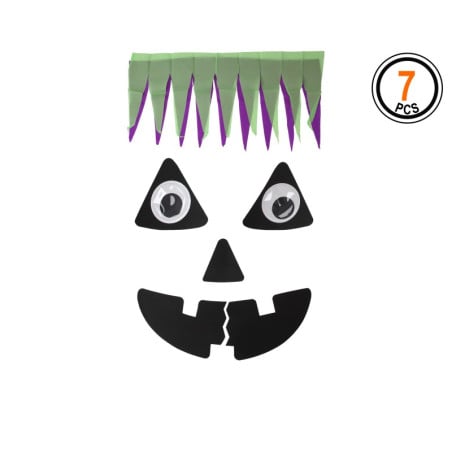 Set Decorativo de Puerta Calabaza Halloween