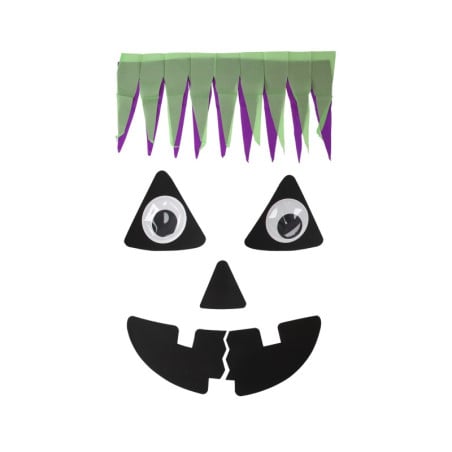 Set Decorativo de Puerta Calabaza Halloween
