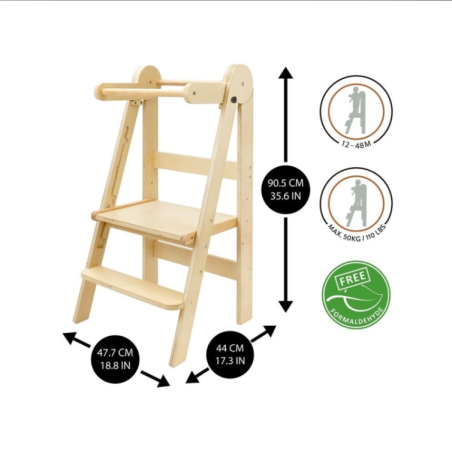 Torre de Aprendizaje Plegable Montessori 509Crew