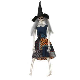 Esqueleto De Bruja  Colgante 47 cm