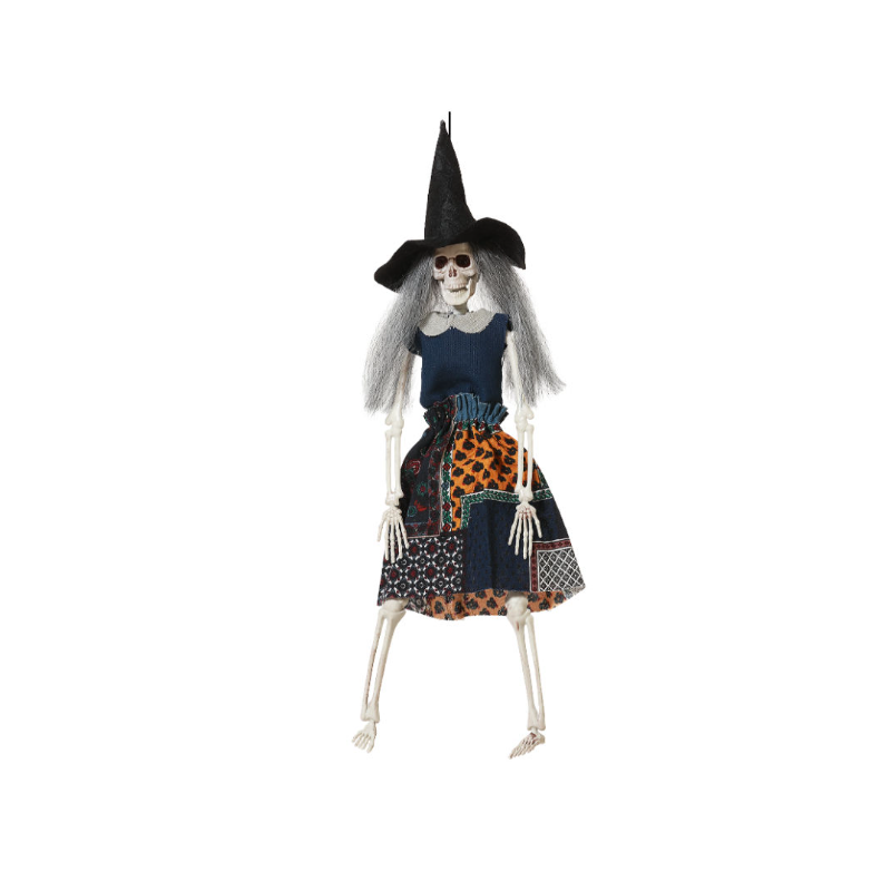 Esqueleto De Bruja  Colgante 47 cm